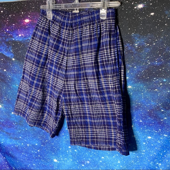 Expressions- Blue Plaid Shorts size 14 - Picture 3 of 8